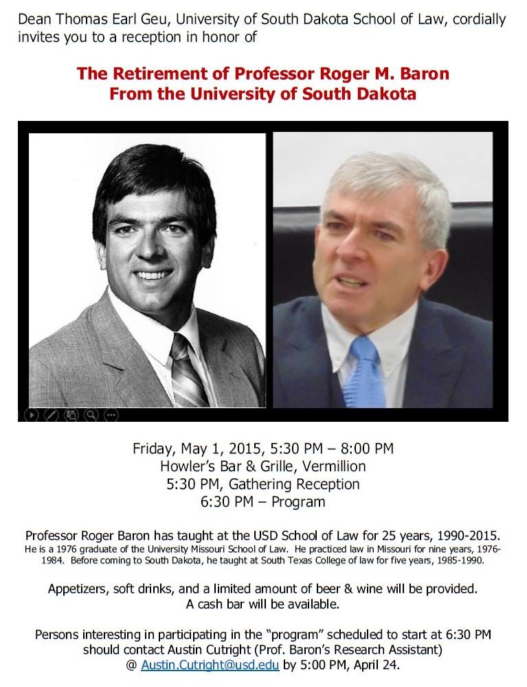Retirement reception invitation